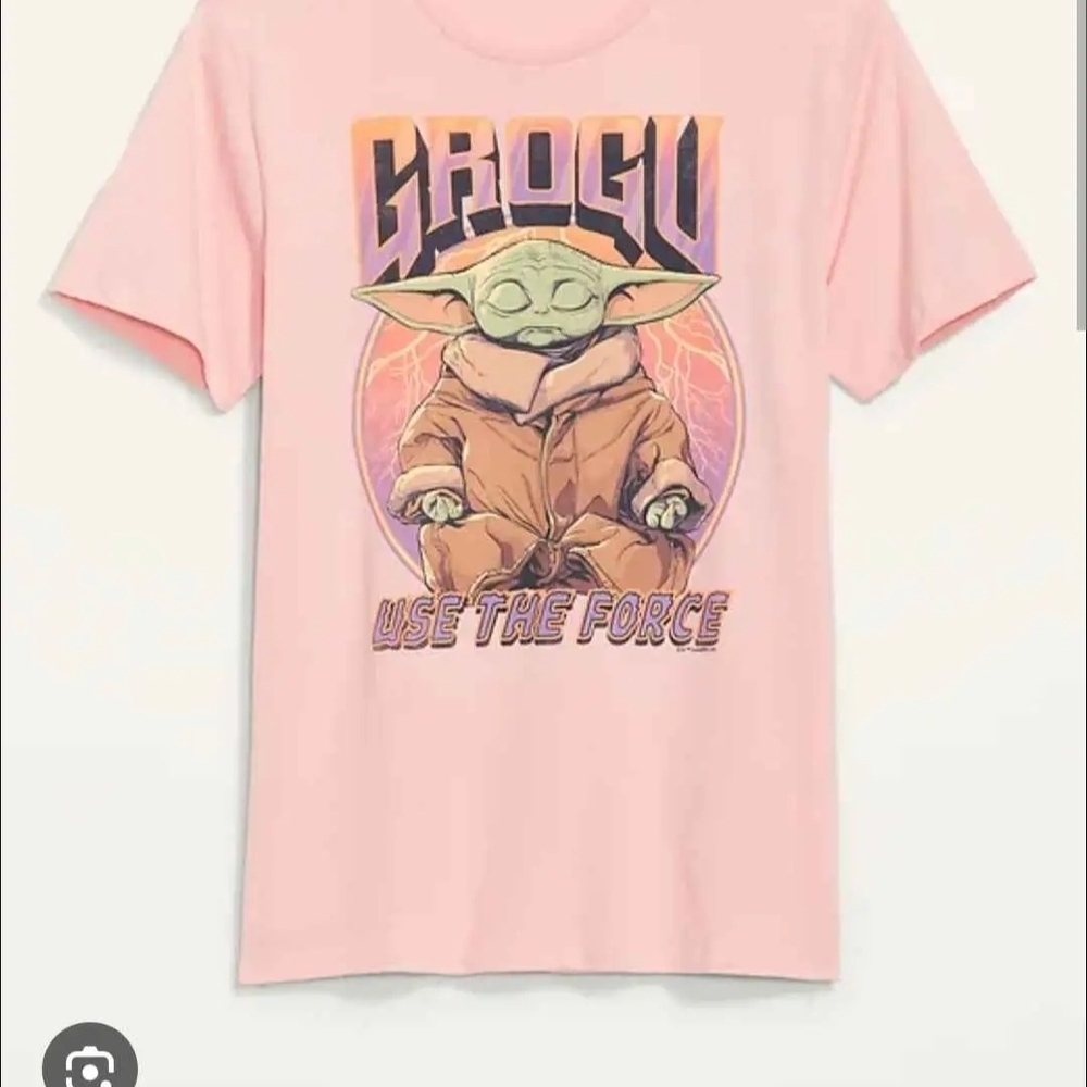 NWT Old Navy Black and Pink Graphic T-Shirt ~XL